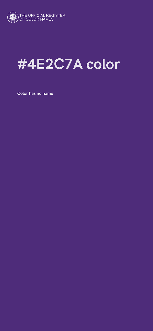 #4E2C7A color image