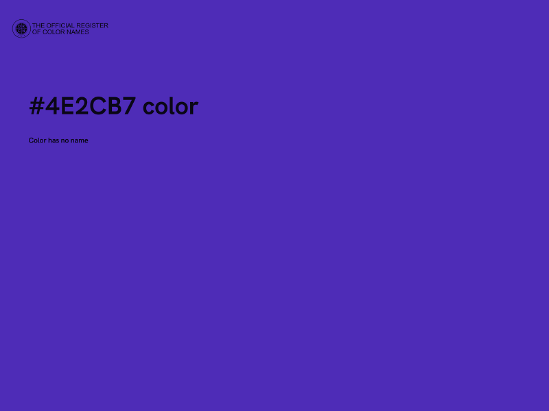 #4E2CB7 color image