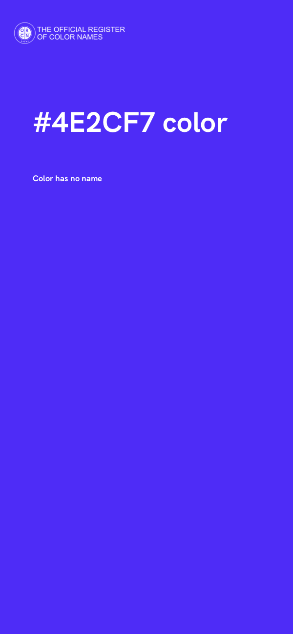 #4E2CF7 color image