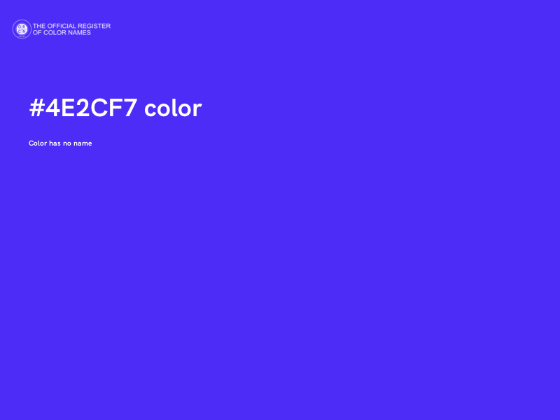 #4E2CF7 color image