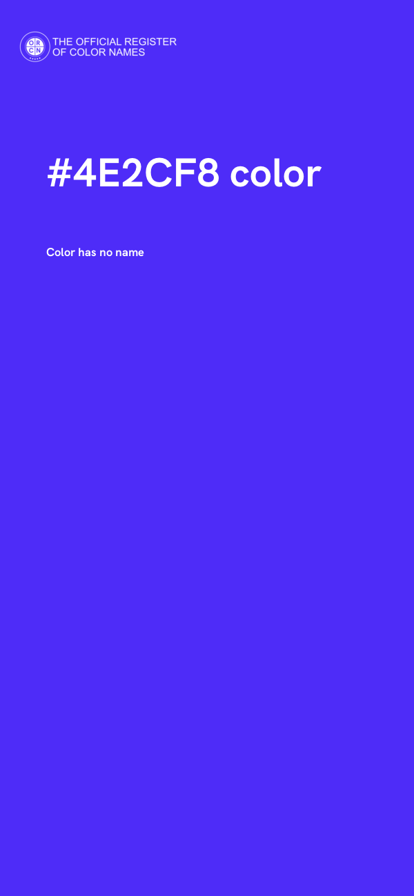 #4E2CF8 color image