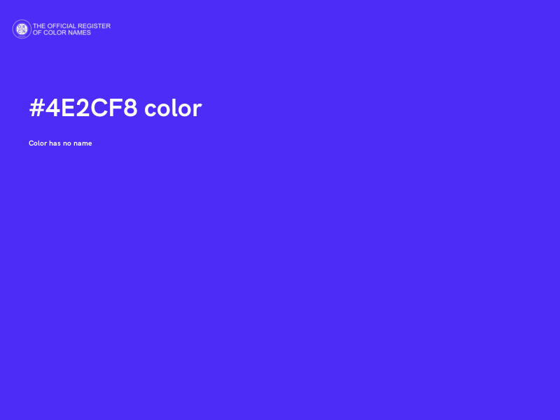 #4E2CF8 color image