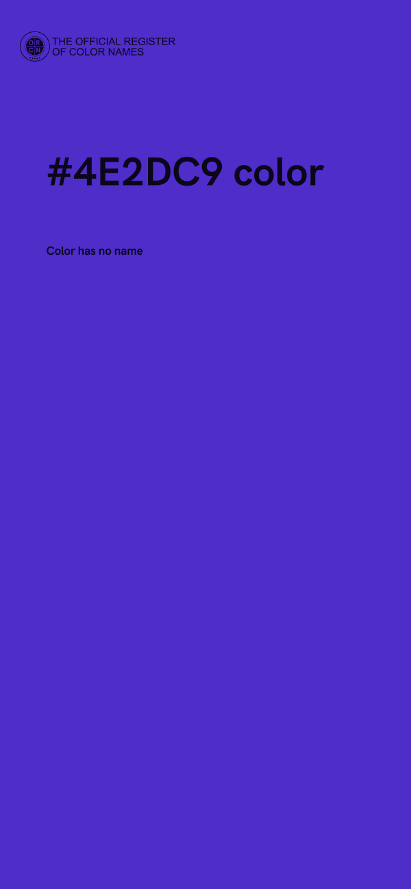 #4E2DC9 color image