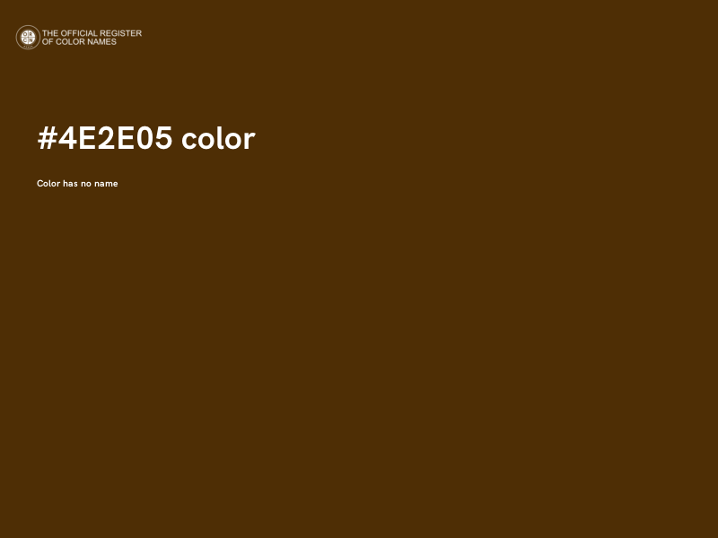#4E2E05 color image