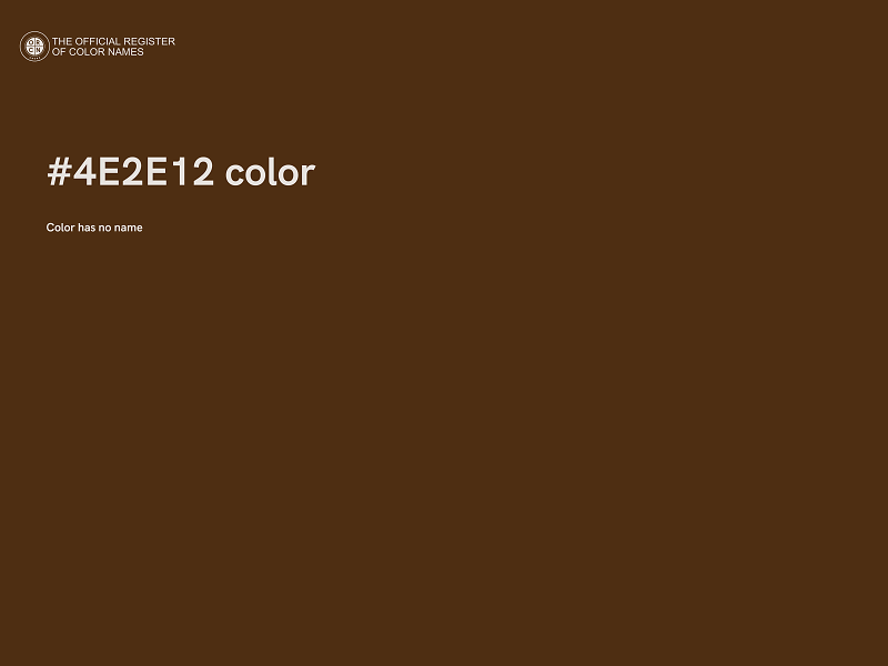 #4E2E12 color image