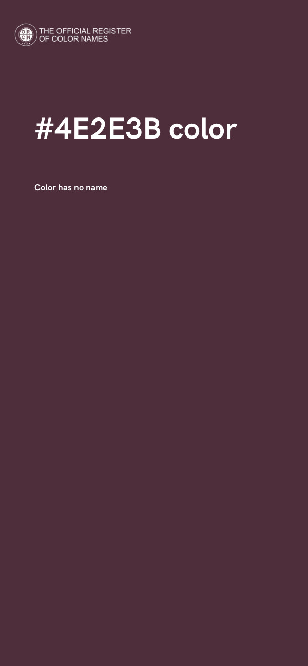 #4E2E3B color image