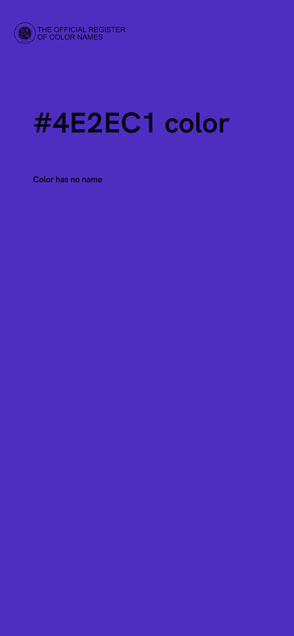 #4E2EC1 color image