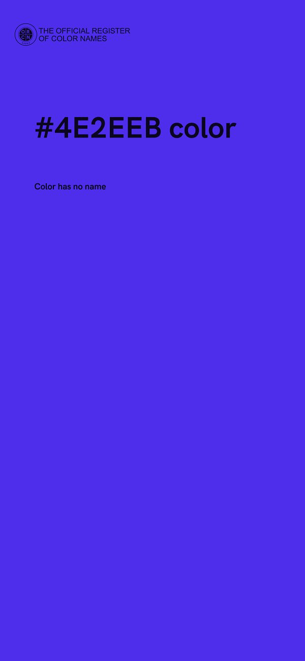#4E2EEB color image