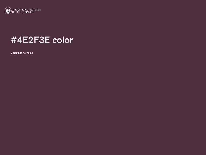 #4E2F3E color image