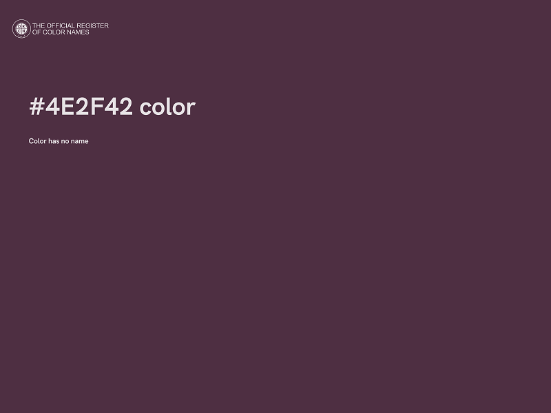 #4E2F42 color image