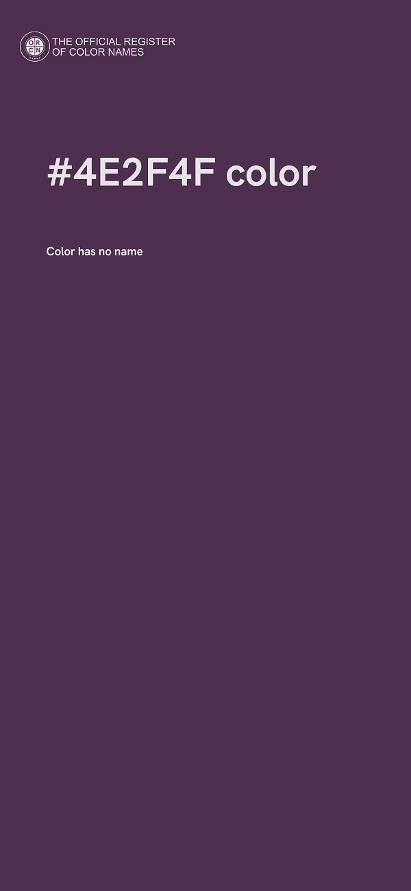 #4E2F4F color image