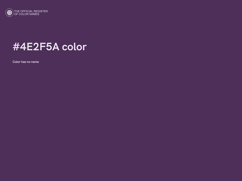 #4E2F5A color image