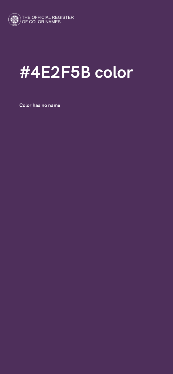 #4E2F5B color image