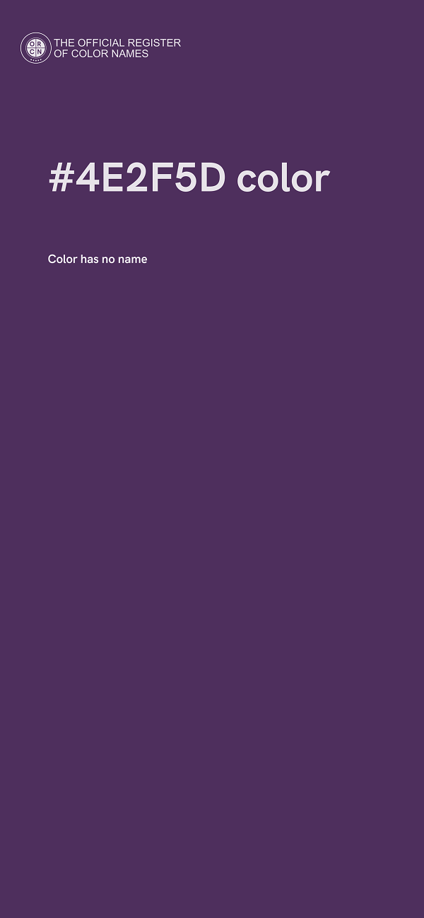 #4E2F5D color image