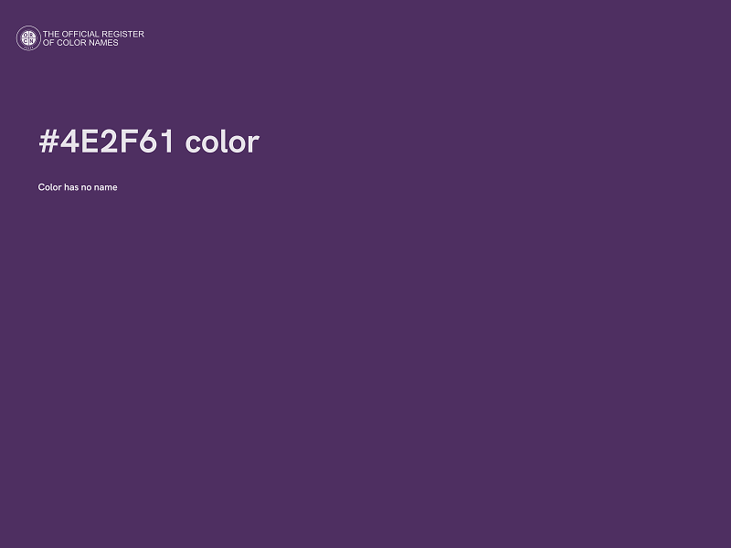 #4E2F61 color image