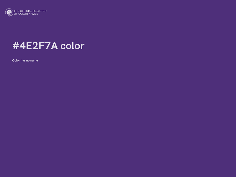 #4E2F7A color image