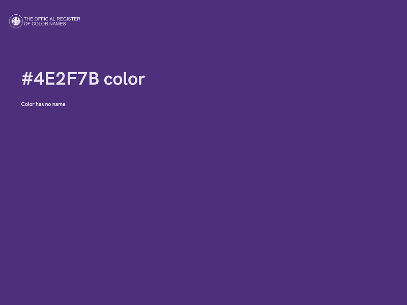 #4E2F7B color image