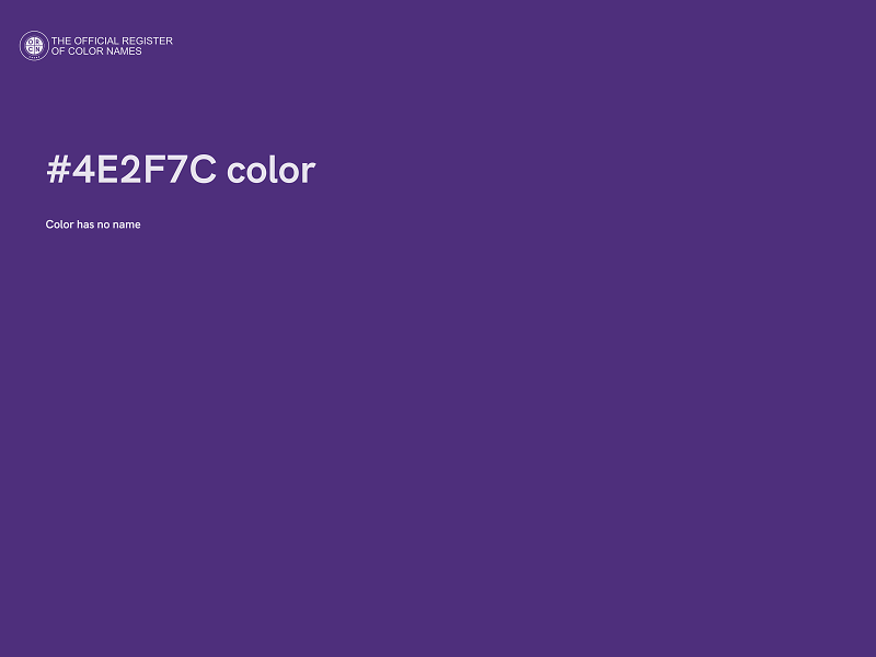 #4E2F7C color image