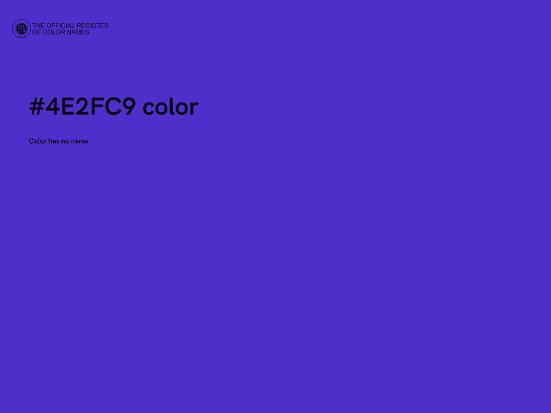 #4E2FC9 color image