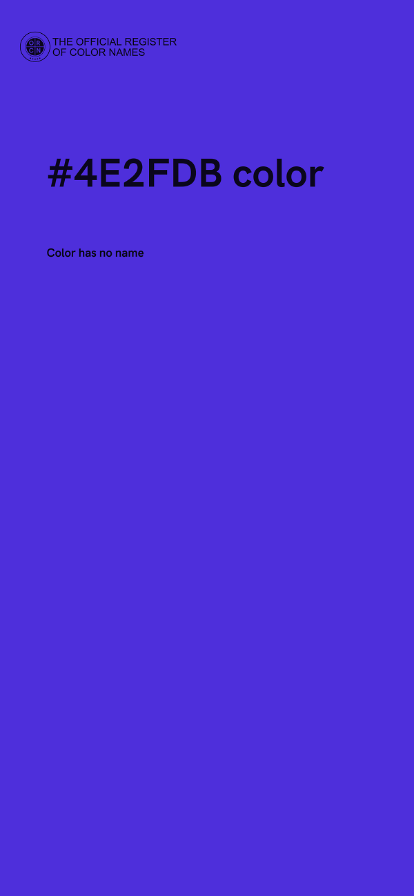 #4E2FDB color image