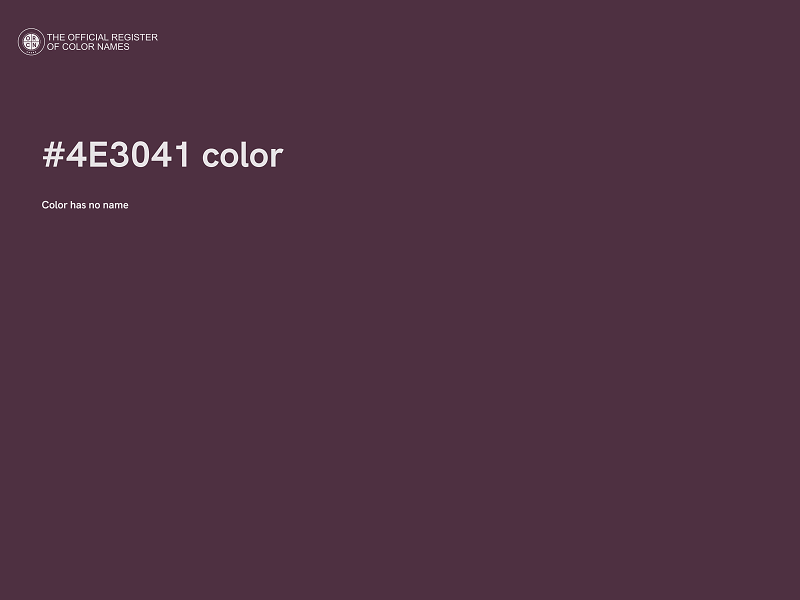#4E3041 color image