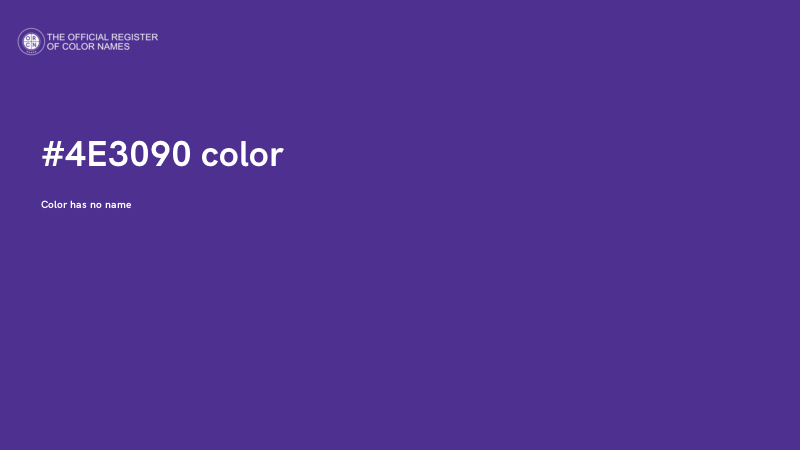 #4E3090 color image