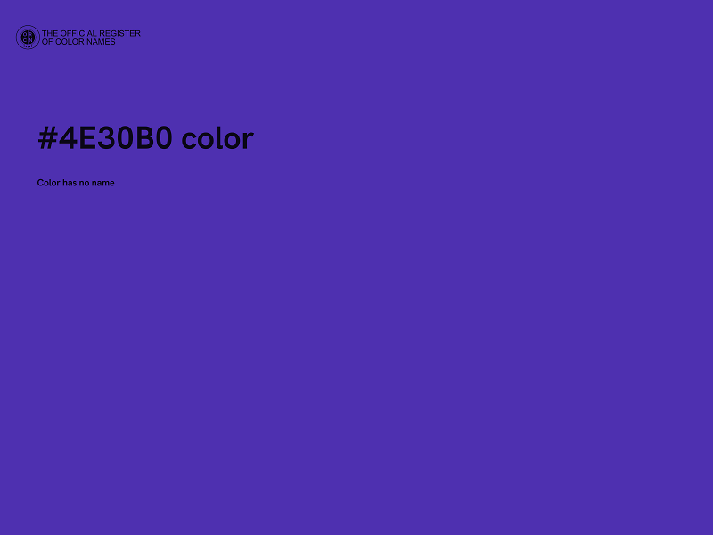 #4E30B0 color image