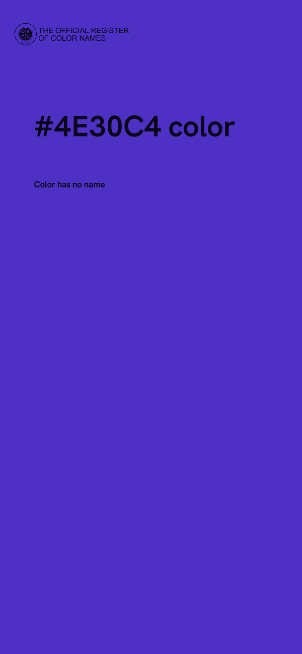 #4E30C4 color image