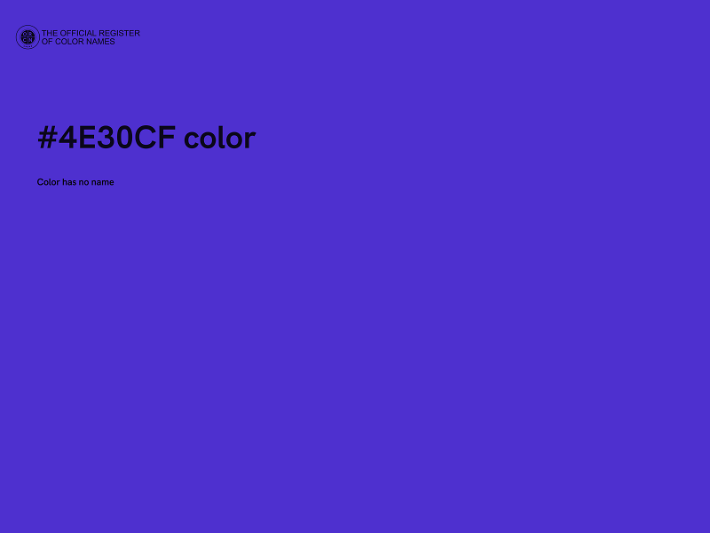 #4E30CF color image
