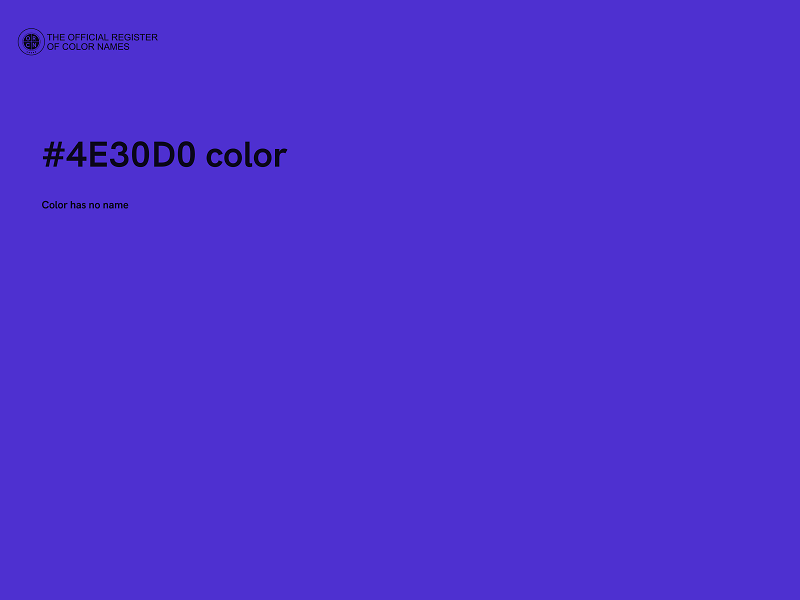 #4E30D0 color image