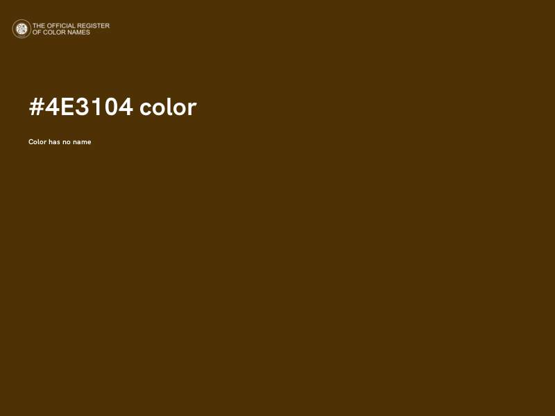 #4E3104 color image