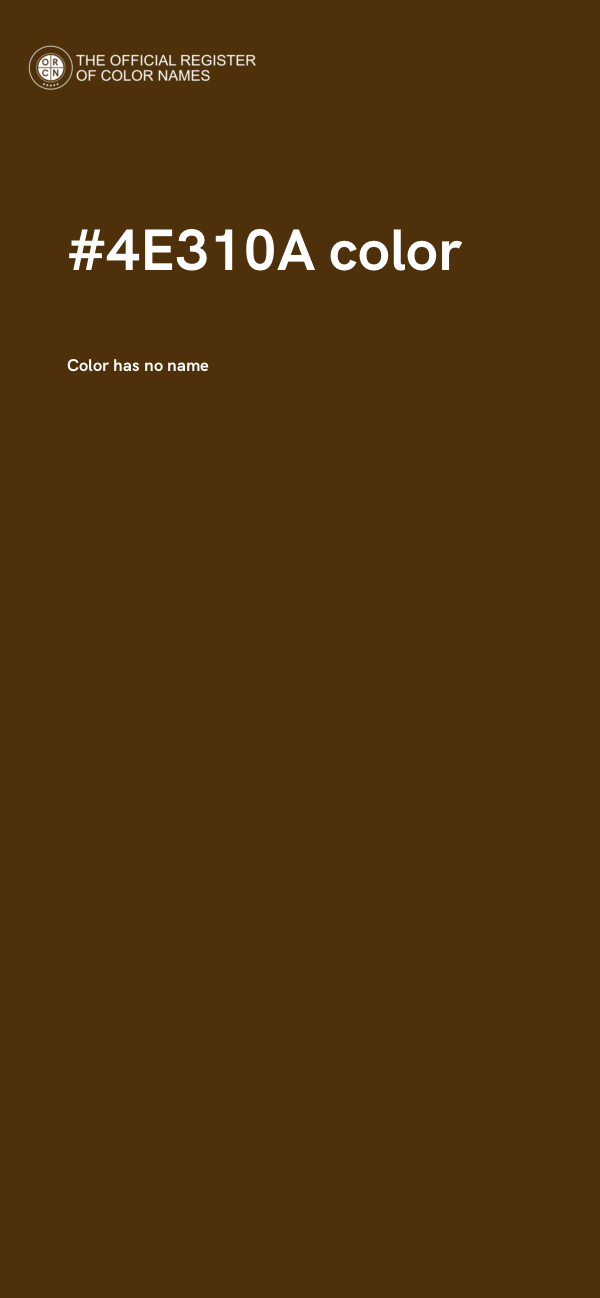 #4E310A color image