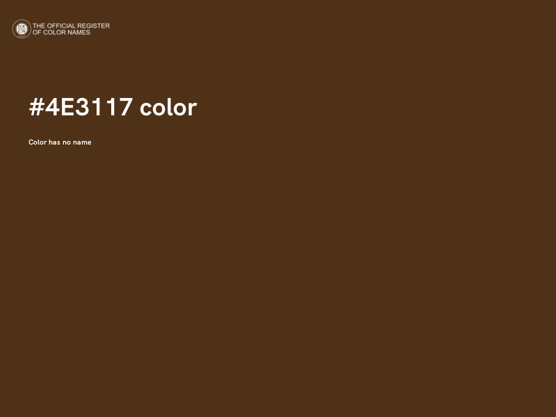 #4E3117 color image