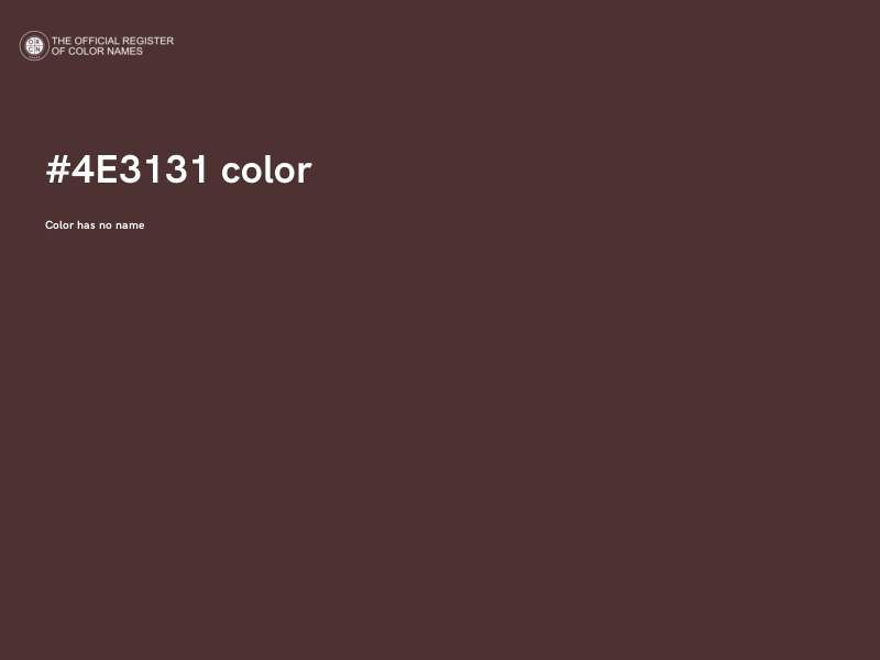 #4E3131 color image