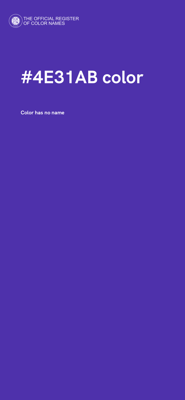 #4E31AB color image