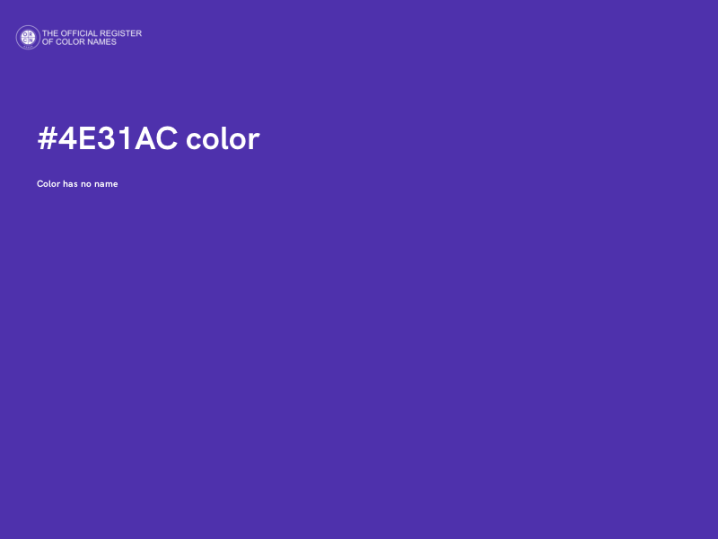 #4E31AC color image