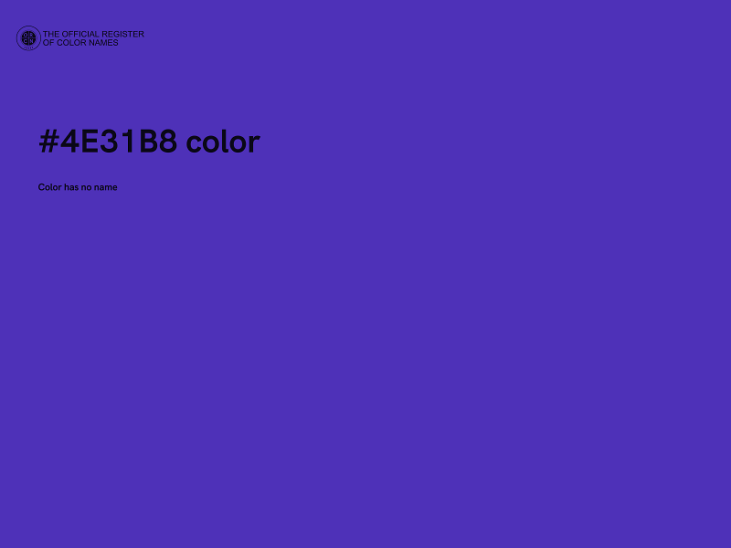 #4E31B8 color image