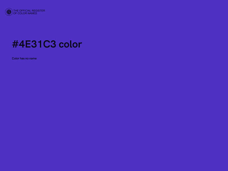 #4E31C3 color image