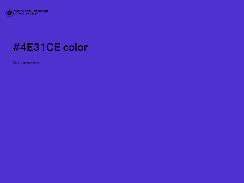 #4E31CE color image