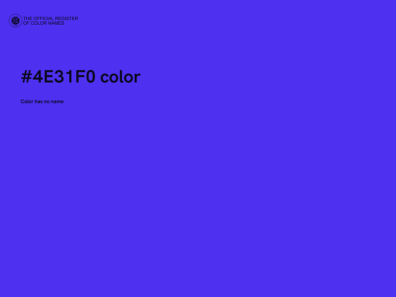 #4E31F0 color image