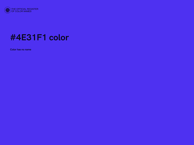 #4E31F1 color image