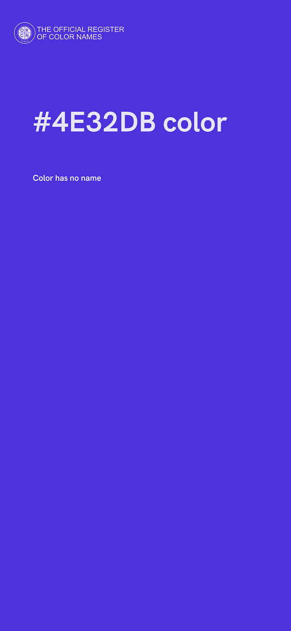 #4E32DB color image