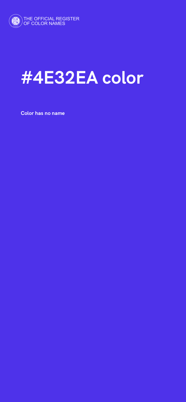 #4E32EA color image