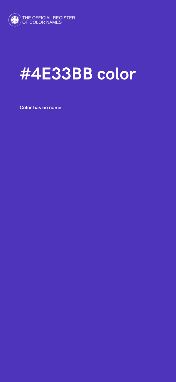 #4E33BB color image