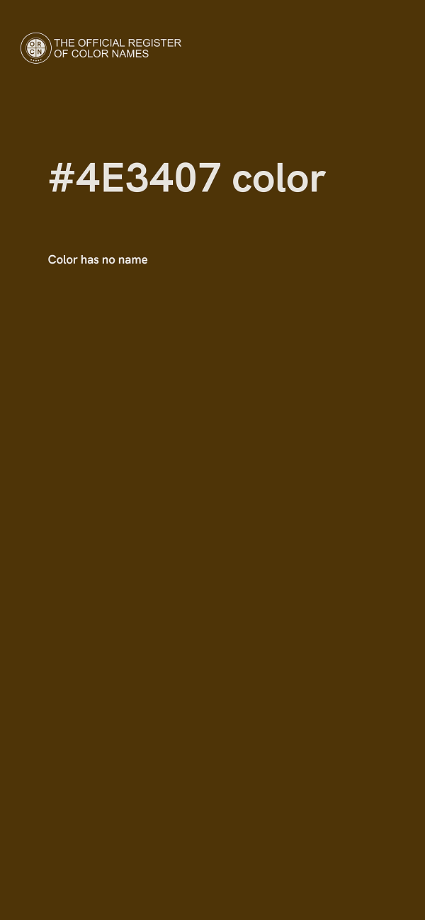 #4E3407 color image