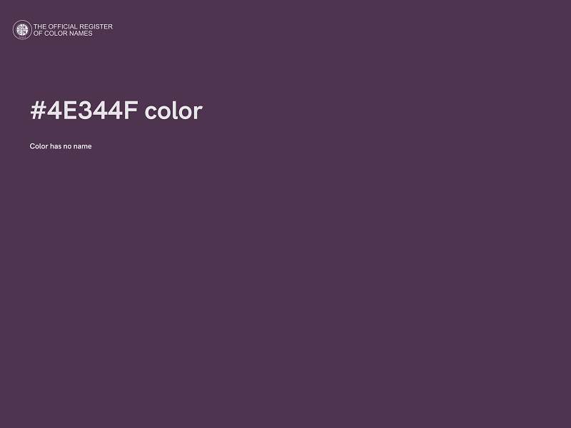 #4E344F color image