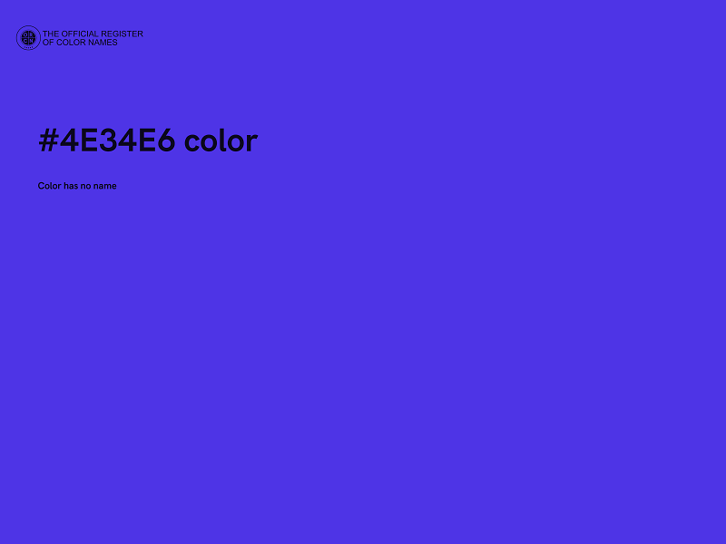 #4E34E6 color image