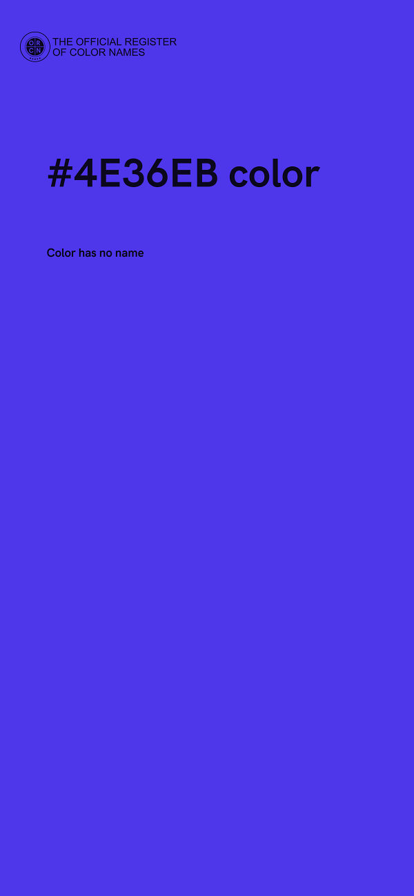 #4E36EB color image