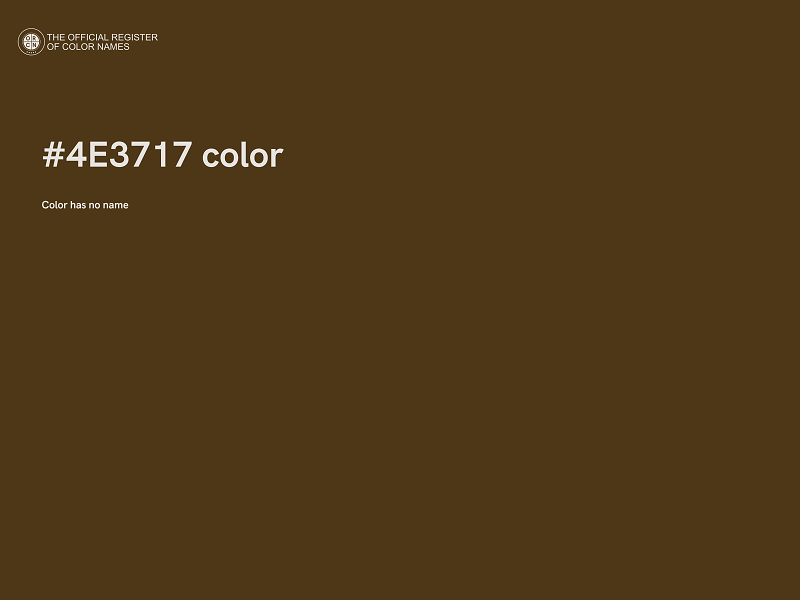 #4E3717 color image