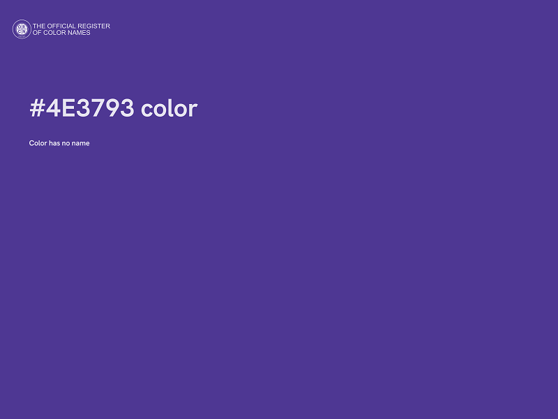 #4E3793 color image